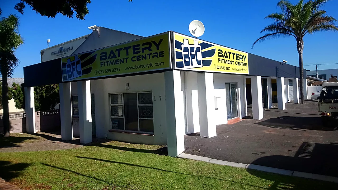 Battery Fitment Centre shop front, 173 Vasco Boulevard